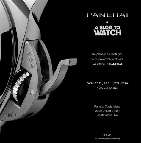 Panerai Watches & aBlogtoWatch At South Coast Plaza In 